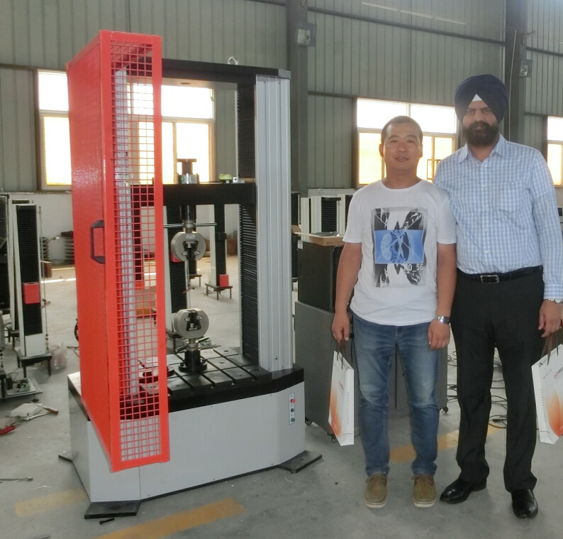 印度客戶(hù)來(lái)我公司驗(yàn)收設(shè)備成功